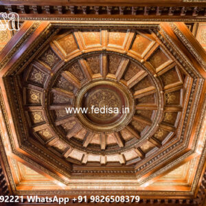 Wooden Classic Ceiling Design Stainless Steel False Ceiling No-9865