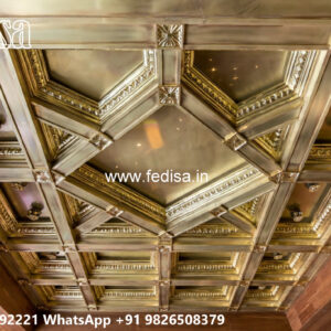 Wooden Classic Ceiling Design Bedroom Thermocol Ceiling No-9868