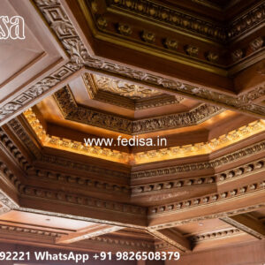 Wooden Classic Ceiling Design Full False Ceiling No-9879
