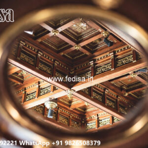 Wooden Classic Ceiling Design Shera Wood False Ceiling No-9884