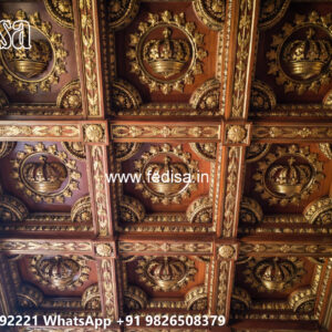 Wooden Classic Ceiling Design False Ceiling With Cupboard No-9890
