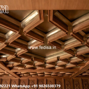 Wooden Classic Ceiling Design Pop Design No-9891