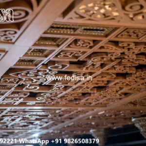 Wooden Classic Ceiling Design Pop Design For Hall No-9893
