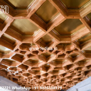 Wooden Classic Ceiling Design Pop Design Simple No-9897