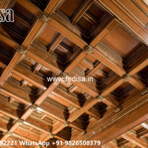 Wooden Classic Ceiling Design Pop Ke Design No-9907