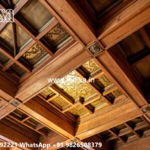 Wooden Classic Ceiling Design Pop Design Latest No-9911