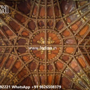 Wooden Classic Ceiling Design Pop Wall Design No-9916