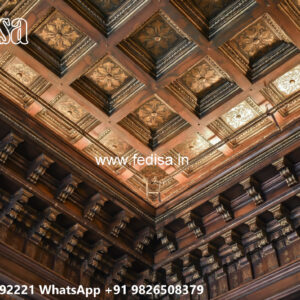 Wooden Classic Ceiling Design Ceiling Pop Design Small Hall No-9920