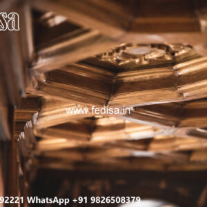 Wooden Classic Ceiling Design Plus Minus Pop Design 2026 No-9926