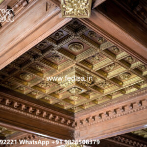 Wooden Classic Ceiling Design Minus Plus Pop No-9927