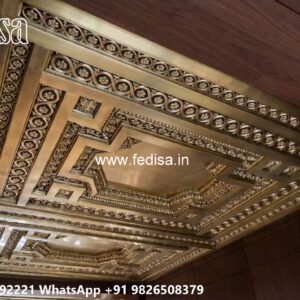 Wooden Classic Ceiling Design Minus Plus Pop Design New 2026 No-9928
