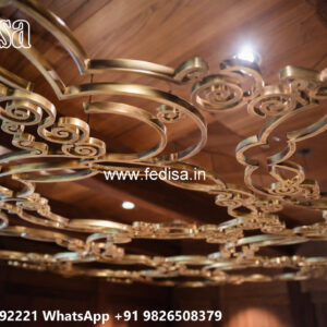 Wooden Classic Ceiling Design Simple Pop Design For Hall 2026 No-9931