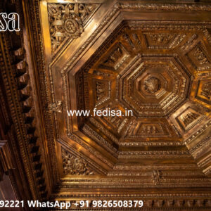 Wooden Classic Ceiling Design Best Pop Design No-9940
