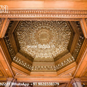 Wooden Classic Ceiling Design Simple Pop Design For Bedroom No-9943