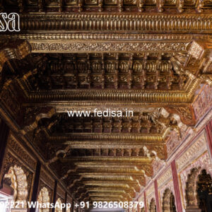 Wooden Classic Ceiling Design Down Ceiling Design For Lobby No-9977