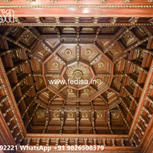Wooden Classic Ceiling Design Pop Design 2026 No-9992