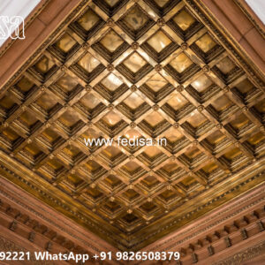 Wooden Classic Ceiling Design Pop Design For Roof Plus Minus No-9995