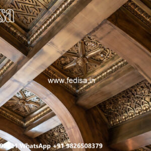 Wooden Classic Ceiling Design Bedroom Pop Design 2026 No-9997