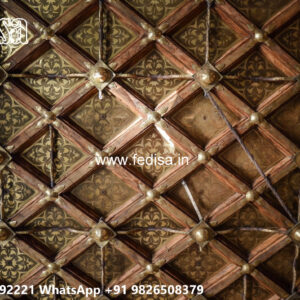 Wooden Classic Ceiling Design Wall Ceiling Design For Hall No-9999