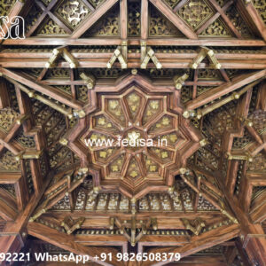Wooden Classic Ceiling Design Plus Minus Pop Design For Room No-10000