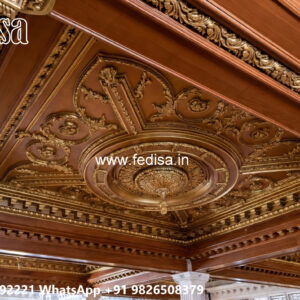 Wooden Classic Ceiling Design Pop Molding Design No-10003