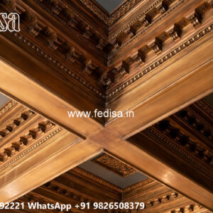 Wooden Classic Ceiling Design Bedroom False Ceiling Design 2026 No-10009