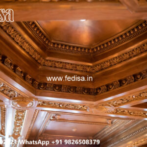 Wooden Classic Ceiling Design Minus Plus Pop Design New 2026 No-10010