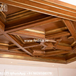 Wooden Classic Ceiling Design Cement Pop Design No-10016