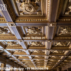 Wooden Classic Ceiling Design Gallery Pop Design No-10017