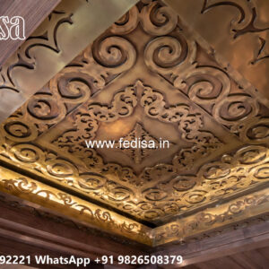 Wooden Classic Ceiling Design Pop Pillar Design No-10024