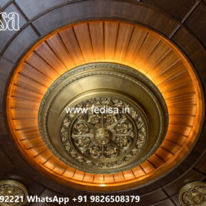 Wooden Classic Ceiling Design Modern Pop Plus Minus Design 2026 No-10028