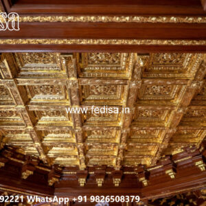 Wooden Classic Ceiling Design Modern Pop Design No-10030