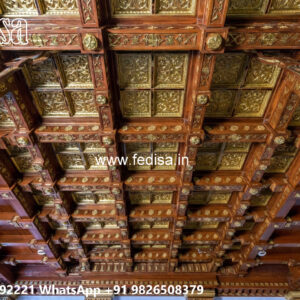 Wooden Classic Ceiling Design P0p Design No-10034