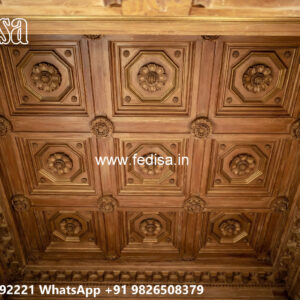 Wooden Classic Ceiling Design Pop Paint Design No-10039