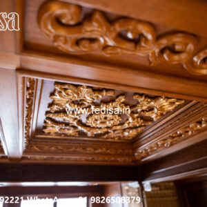 Wooden Classic Ceiling Design Pop Cornice Design No-10042