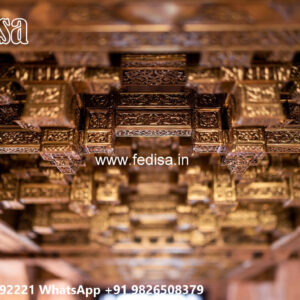 Wooden Classic Ceiling Design Simple Pop Design For Hall 2026 No-10052