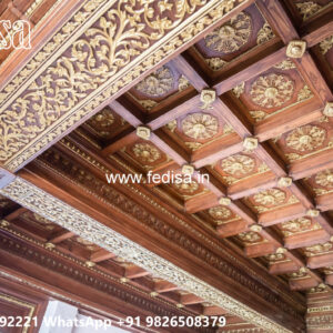 Wooden Classic Ceiling Design Latest Pop Design For Hall 2026 No-10060