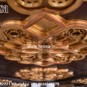Wooden Classic Ceiling Design Plaster Of Paris Ceiling Design No-10071