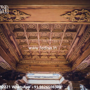 Wooden Classic Ceiling Design Pop Design Simple Latest No-10072