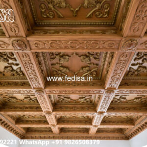 Wooden Classic Ceiling Design Forsling Design For Drawing Room No-10087