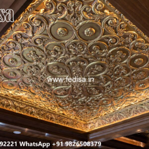 Wooden Classic Ceiling Design Plus Minus Pop Design For Kitchen No-10089