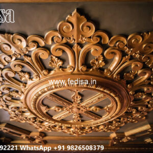 Wooden Classic Ceiling Design Ceiling Gypsum Design No-10106