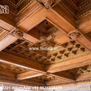 Wooden Classic Ceiling Design Plus Minus Design For Living Room No-10107