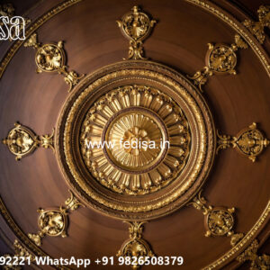 Wooden Classic Ceiling Design Fiber Pop Design No-10110