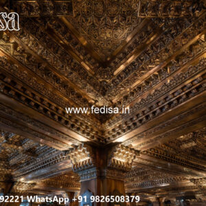 Wooden Classic Ceiling Design Low Cost Simple Pop Design No-10119