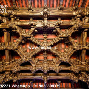 Wooden Classic Ceiling Design Pop Design For Room Plus Minus No-10128