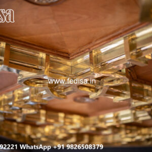 Wooden Classic Ceiling Design Pop Lobby Design No-10129