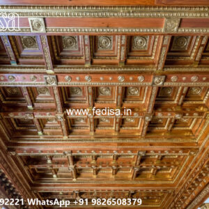 Wooden Classic Ceiling Design Pop Roof Design Simple No-10134