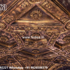 Wooden Classic Ceiling Design Small Pop Design No-10138