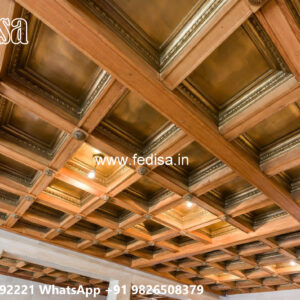Wooden Classic Ceiling Design Bedroom Modern Pop Plus Minus Design No-10143